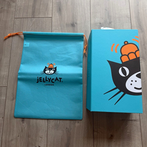 Jellycat blue orange logo - jellycat, blue/orange
