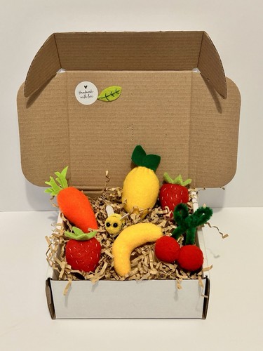 Felt fruit set play food - felt,